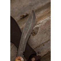 Эксклюзивный нож-мачете ручной работы из дамасской стали «Кукри #2» HRC 60