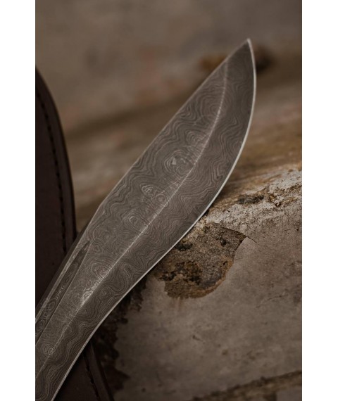Exclusive handmade machete knife made of Damascus steel “Kukri #2” HRC 60