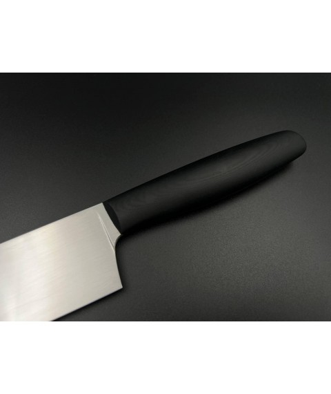 Handmade kitchen knife “Santoku #4” made of steel N690/61 HRC