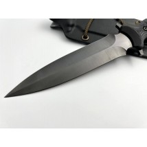 Боевой тактический нож ручной работы кортик «Блэк #1» с ножнами из кайдекса нескладной У8