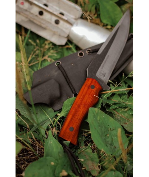 Handmade combat knife “Volunteer #1” with a sheath made of abs plastic U8A/61 HRC
