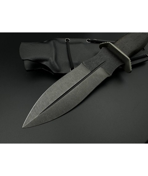 Handmade combat knife “Anti-Terror #6” with a Kydex sheath, handle with a tie X12MF/61 HRC