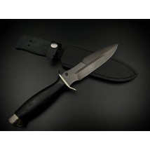Handmade combat knife “Punisher #2” with leather sheath X12MF/61 HRC