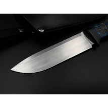 Нож ручной работы «Атлант #1» с ножнами из кожи N690/61 HRC