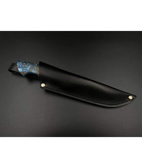 Handmade knife “Atlant #1” with leather sheath N690/61 HRC