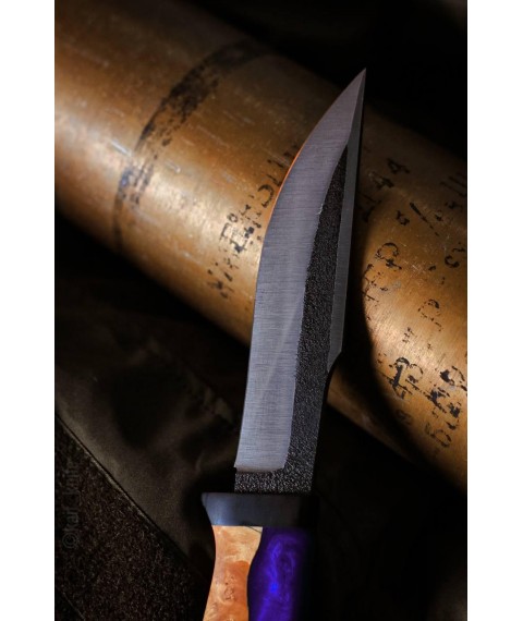 Handmade knife “Ukrainian #1” with a simple Kydex sheath X12MF/61 HRC