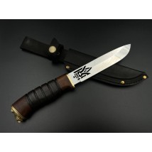 Handmade knife “Boar #1” with leather sheath N690/60 HRC