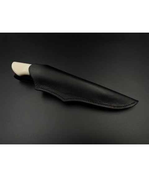 Нож ручной работы «Фин #4» с ножнами из кожи N690/61 HRC