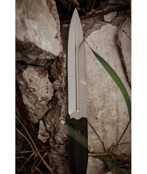 Handmade knife “Khartsyz #1” with sheath made of ABS plastic Х12МФ/60 HRC