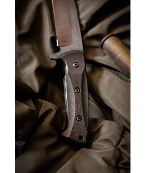 Бойовий тактичний ніж ручної роботи «Оркоріз #4» з піхвами з АБС пластику У8/60 HRC