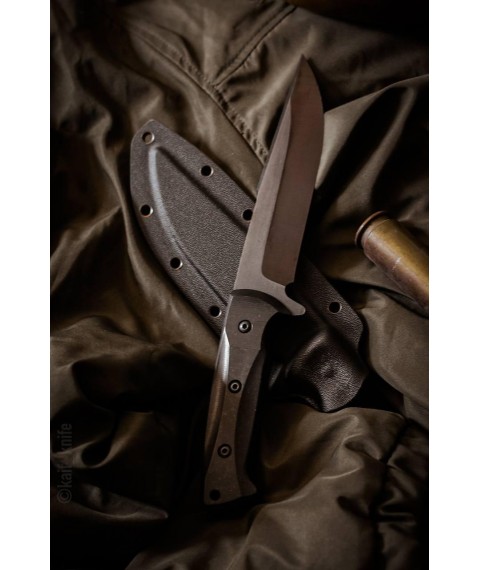 Бойовий тактичний ніж ручної роботи «Оркоріз #4» з піхвами з АБС пластику У8/60 HRC