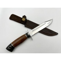 Handmade combat knife “Scout #7” with leather sheath, awkward 98x18/57-58 HRC