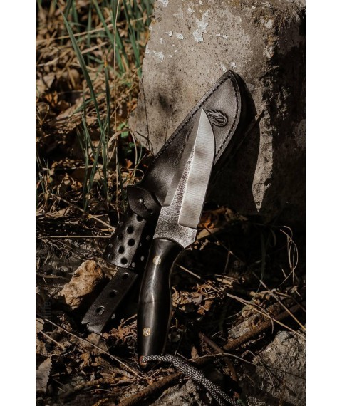 Handmade knife “Snake #5” with leather sheath Х12МФ/60-61 HRC