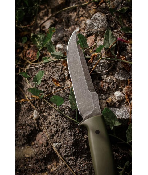 Тактический нож ручной работы «Защитник #3» с ножнами из кайдекса 65Г/60 HRC