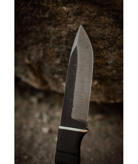 Handmade knife “Cyborg #4” (small) with sheath made of ABS plastic X12MF/61 HRC