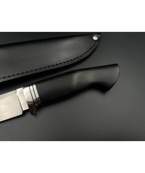 Handmade knife “Defender #1” with leather sheath N690/61-62 HRC