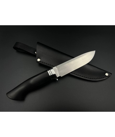 Handmade knife “Defender #1” with leather sheath N690/61-62 HRC