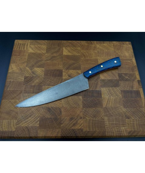 Handmade kitchen knife “Chef #8”, X12MF/60 HRC.