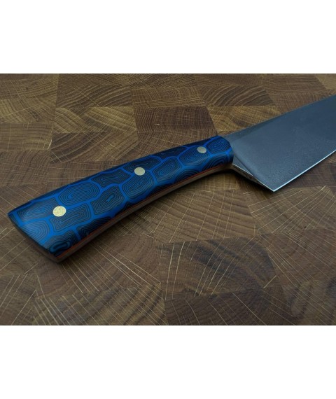 Handmade kitchen knife “Chef #8”, X12MF/60 HRC.