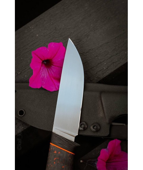 Эксклюзивный нож ручной работы «Арт #1» с ножнами из кайдекса S390/69 HRC
