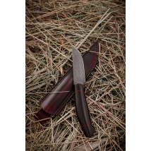 Exclusive handmade knife “Rock #1” with leather sheath CPM 10V/65 HRC