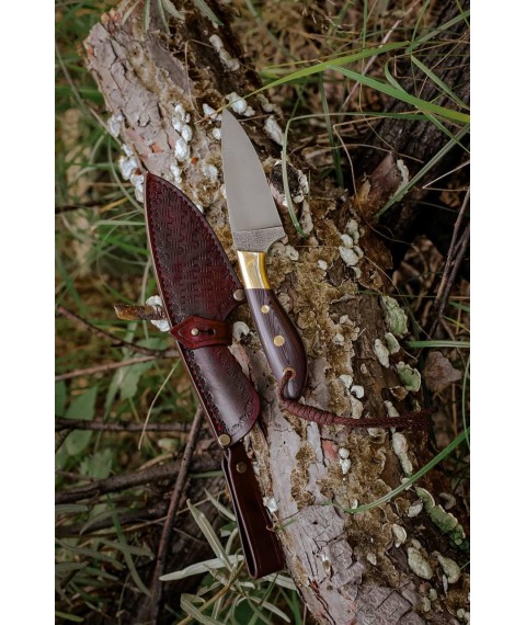 Handmade knife “Duke #2” with leather sheath X12MF/60 HRC