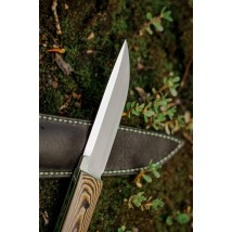 Нож ручной работы «Мамба #1» с ножнами из кожи N690/61 HRC