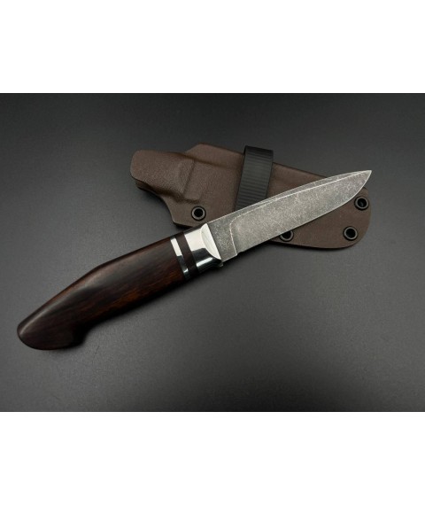 Нож ручной работы «Фин #6» с ножнами из кайдекса М390/62-63 HRC