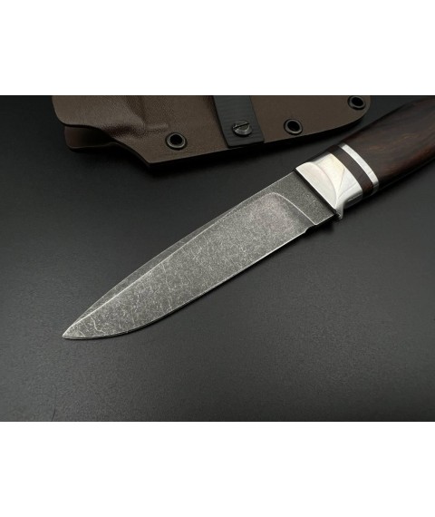 Нож ручной работы «Фин #6» с ножнами из кайдекса М390/62-63 HRC