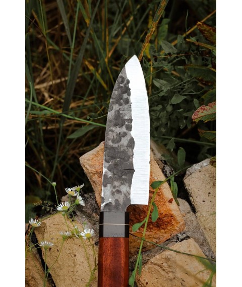 Кухонный нож ручной работы «Шеф #9» из кованой 95Х18/59-60 HRC