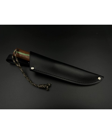 Handmade tourist knife for hunting and fishing “Yakut” with leather sheath ШХ15/59-60 HRC
