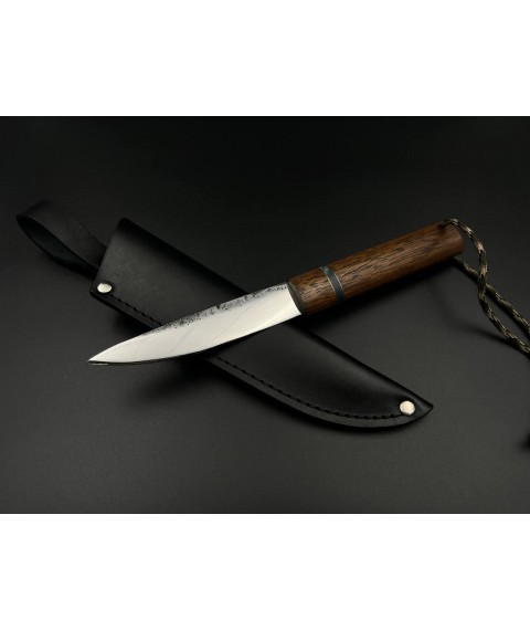 Handmade tourist knife for hunting and fishing “Yakut” with leather sheath ШХ15/59-60 HRC