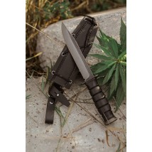 Боевой тактический нож ручной работы «Глок #2» с ножнами из кожи Х12МФ/60-61 HRC