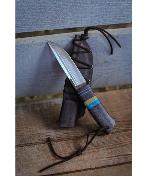 Handmade knife “Patriot #16” with Kydex sheath, awkward N690/61HRC