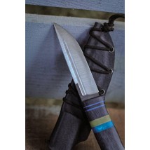 Нож ручной работы «Патриот #16» с ножнами из кайдекса нескладной N690/61HRC