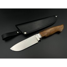 Премиальный нож ручной работы «Лис #1» с ножнами из кожи М398/63 HRC