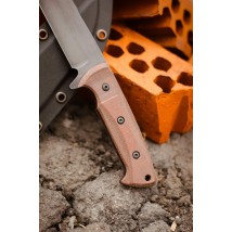 Боевой тактический нож ручной работы «Оркорез #6» с ножнами из АБС пластика У8/60 HRC