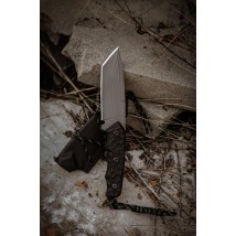 Нож ручной работы «Акула #1» с ножнами из кайдекса N690/61 HRC
