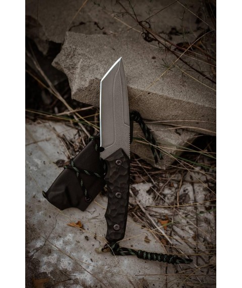 Handmade knife “Shark #1” with Kydex sheath N690/61 HRC