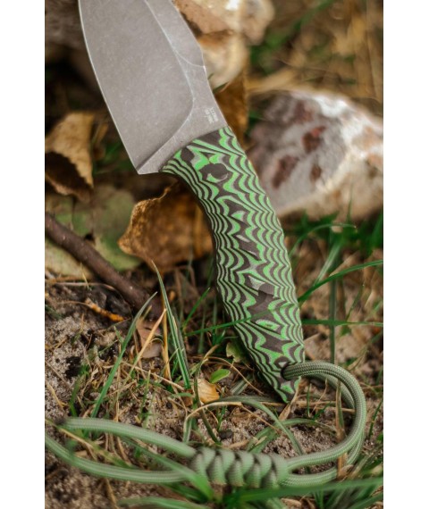 Нож ручной работы «Богомол #1» с ножнами из кайдекса Х12МФ/60 HRC