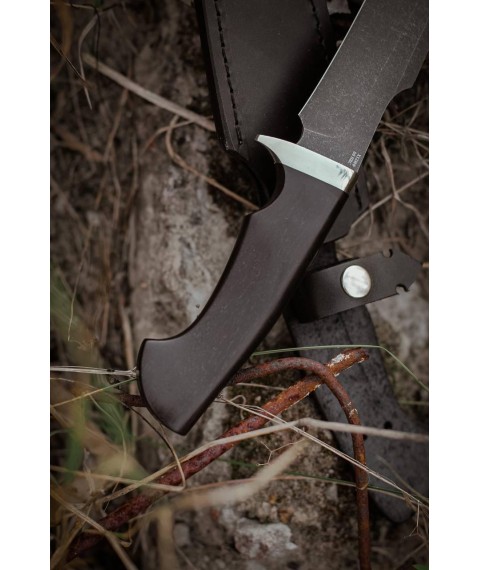 Handmade knife “Hawk #5” with leather sheaths X12MF/60 HRC