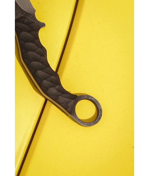 Керамбіт ручної роботи «Кіготь #1» з піхвами з кайдексу N690/60 HRC
