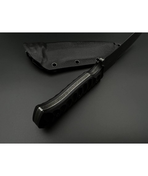 Тактичний ніж ручної роботи «Лютий #2» з піхвами з АБС пластику Х12МФ/60 HRC