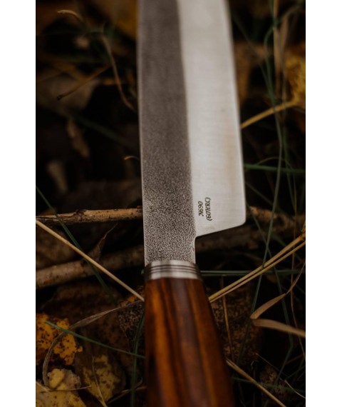 Профессиональный кухонный нож ручной работы «Шеф #10» из стали N690/61 HRC