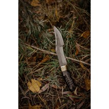 Эксклюзивный нож ручной работы «Кобра #19» с ножнами из кожи Х12МФ/60 HRC.