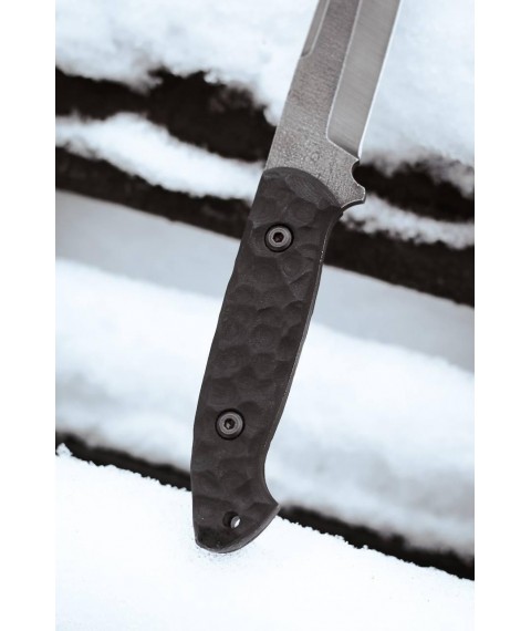 Нож ручной работы «Бушкрафт Танто #1» из стали 50Х14МФ/58 HRC.