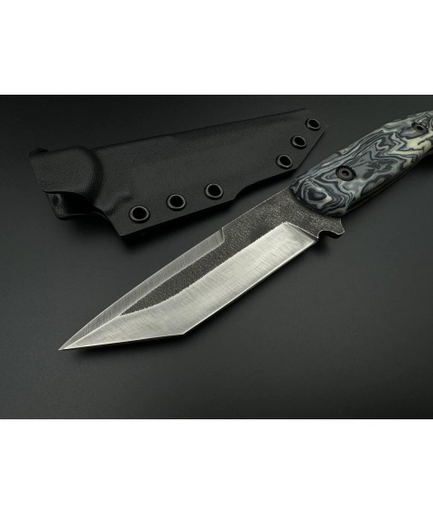 Нож ручной работы «Бушкрафт Танто #2» из стали 50Х14МФ/58 HRC.