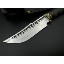 Handmade knife “Dragon #6” with leather sheath, awkward 95Х18/58 HRC.