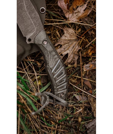 Handmade knife “Sapsan #4” with Kydex sheath X12MF/60 HRC.