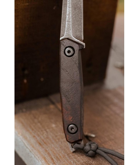Нож ручной работы «Игла #1» с ножнами из кайдекса Х12МФ/61 HRC.